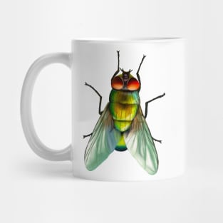 Your household fly. Can be annoying, but is surprisingly colourful. With beautiful metallic hues of green, gold and blue Mug